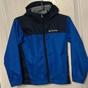 Columbia Navy and Royal Blue Hooded Jacket